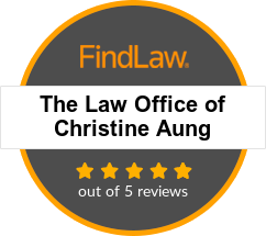 FindLaw five stars out of five reviews: The Law Office of Christine Aung